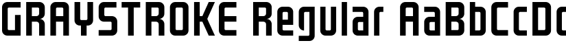 GRAYSTROKE Regular font