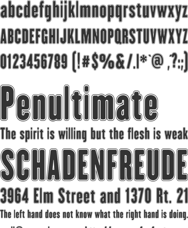 H.H. Agallas font preview