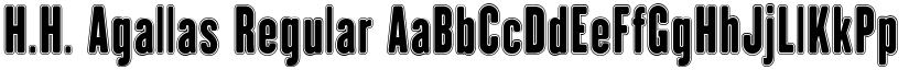 H.H. Agallas Regular font