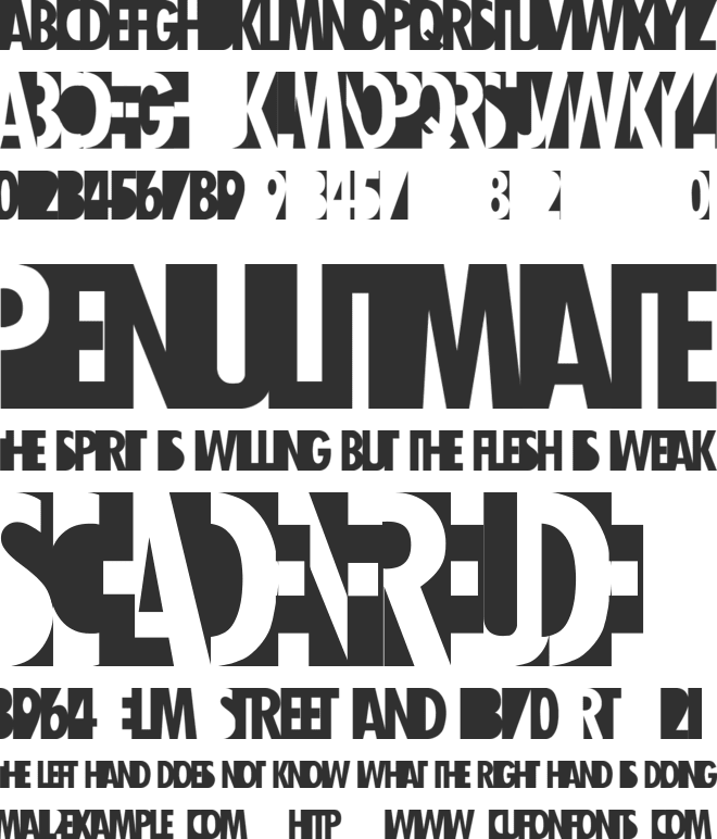 Healthy Alternative font preview