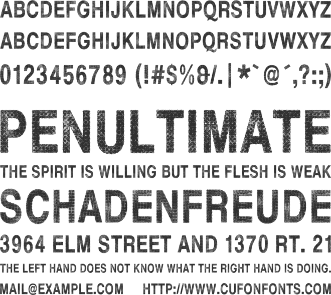 Hell Finland font preview
