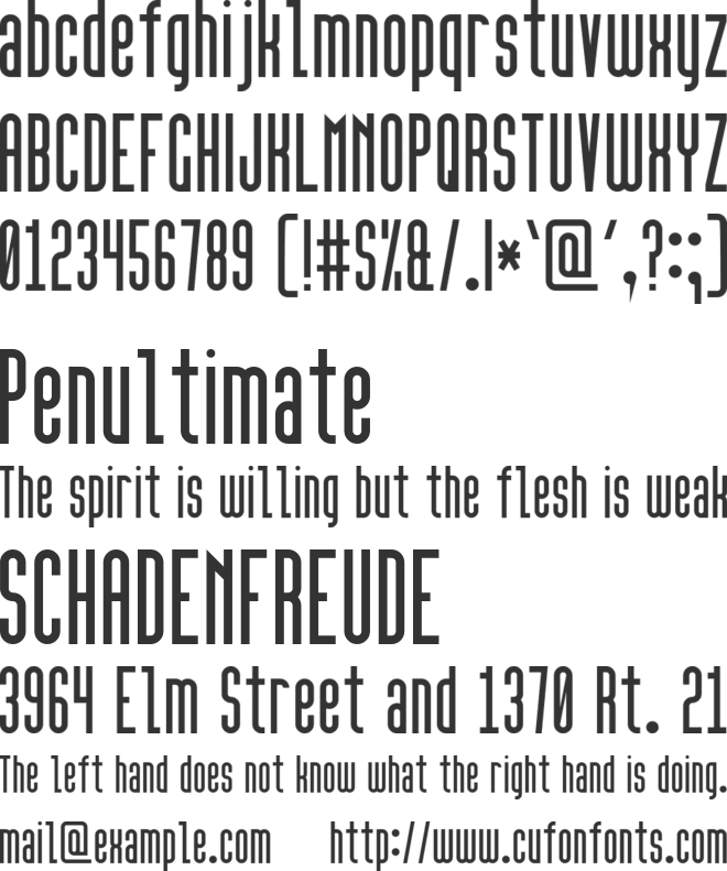 High Sans Serif 7 font preview