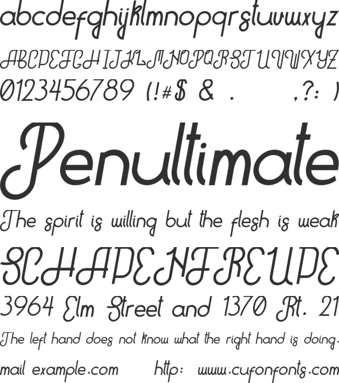 Hitchhiker b font preview