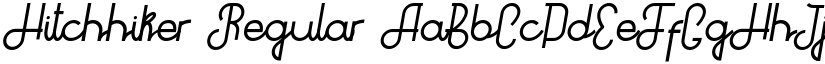 Hitchhiker Regular font