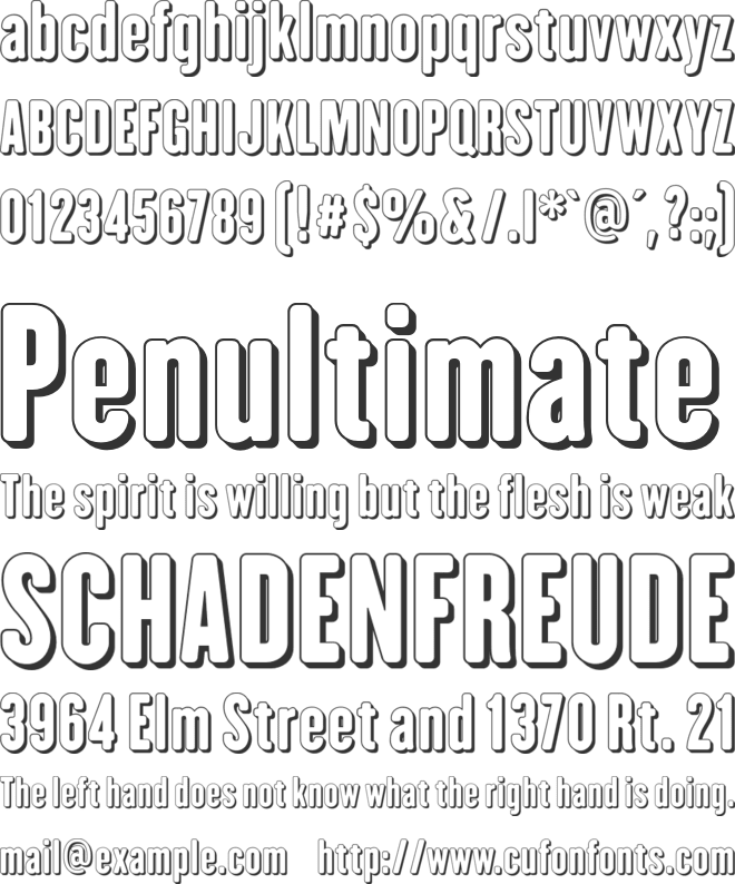 I am Hueca font preview