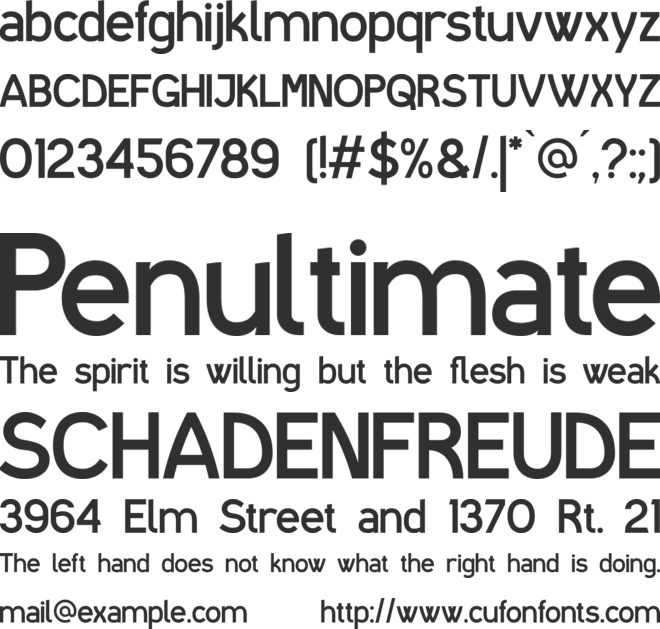 I shot the Serif font preview