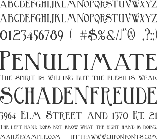 Birmingham font preview