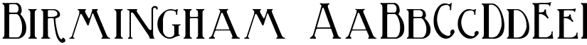 Birmingham font