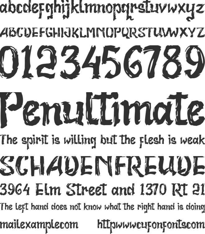 Bad Racer font preview