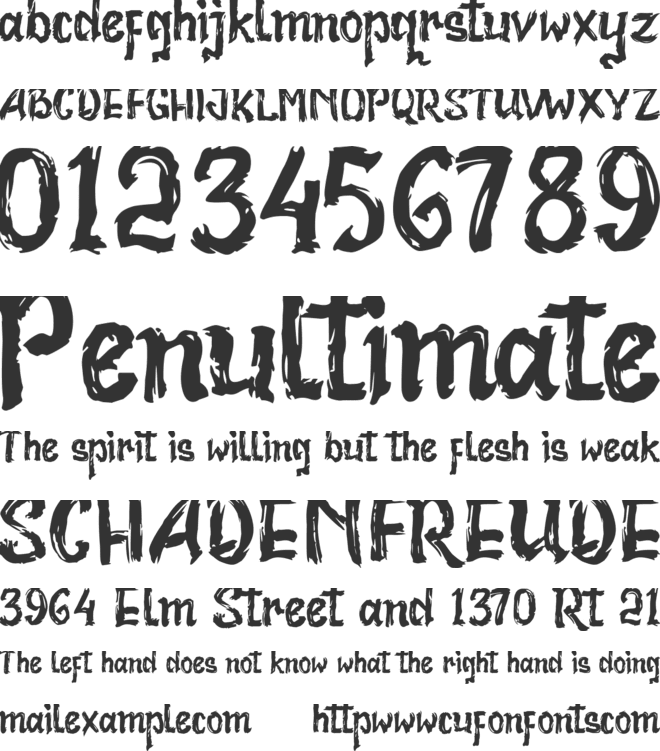 Bad Racer font preview