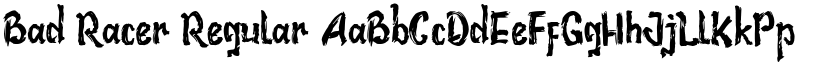 Bad Racer Regular font