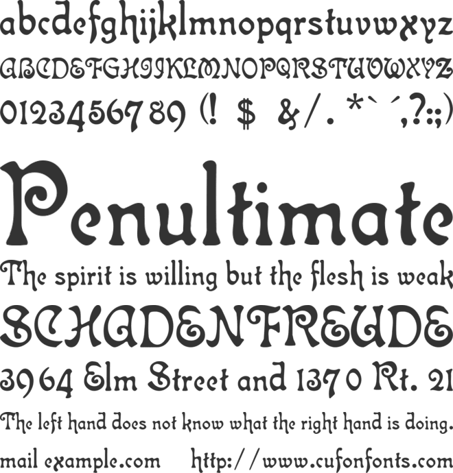 Isla Bella font preview