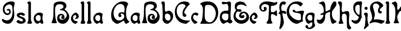Isla Bella font