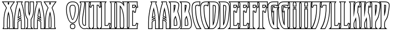 XAyax Outline font