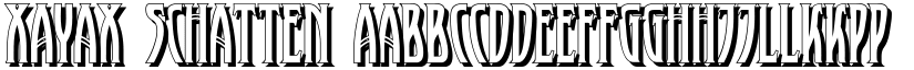 XAyax Schatten font