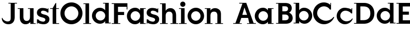 JustOldFashion font