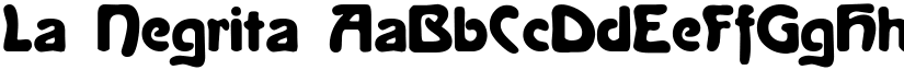 La Negrita font download