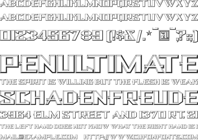 Bulwark NF font preview