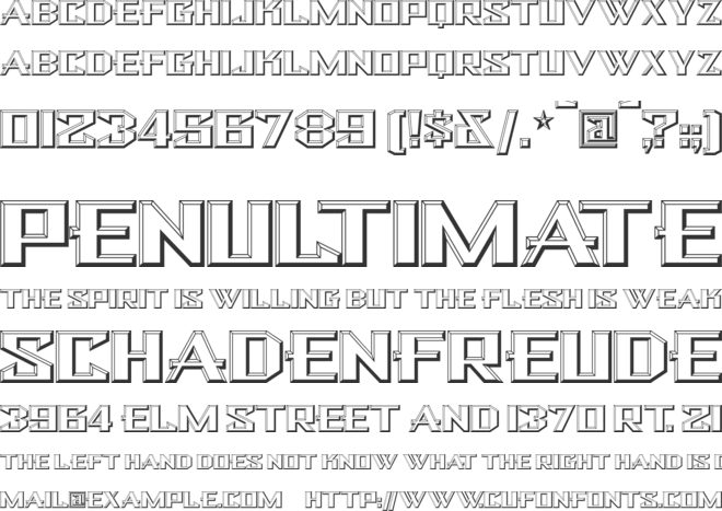 Bulwark NF font preview