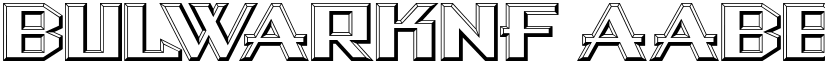 BulwarkNF font