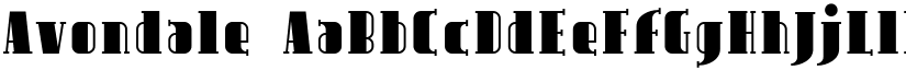 Avondale font