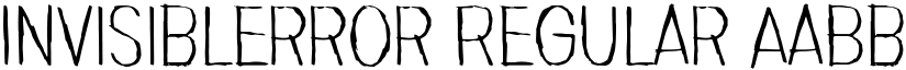 Invisiblerror Regular font