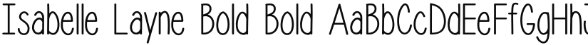 Isabelle Layne Bold Bold font