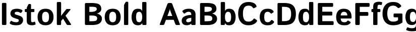 Istok Bold font