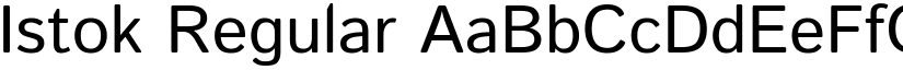 Istok Regular font
