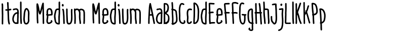 Italo Medium Medium font