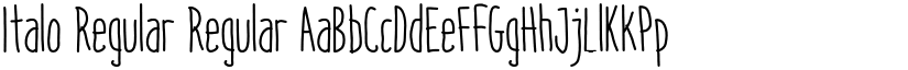 Italo Regular Regular font