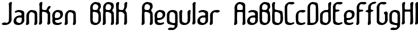 Janken BRK font download