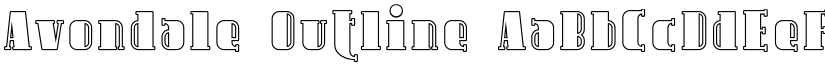 Avondale Outline font