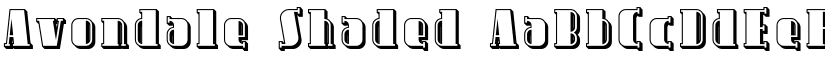 Avondale Shaded font