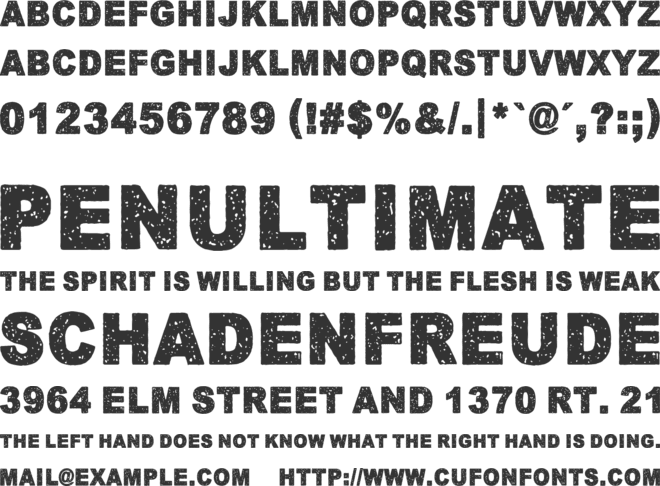Keskiyon Lumisade font preview