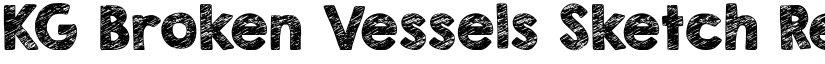 KG Broken Vessels Sketch Regular font