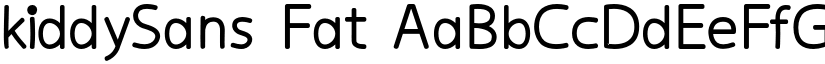 kiddySans Fat font