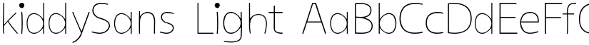 kiddySans Light font