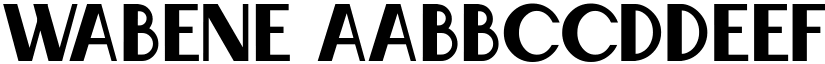 Wabene font