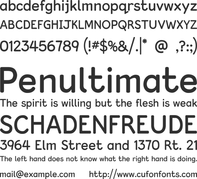 Kingthings Clarity font preview