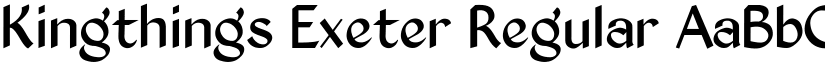 Kingthings Exeter Regular font
