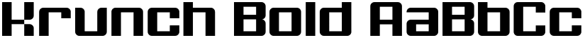 Krunch Bold font