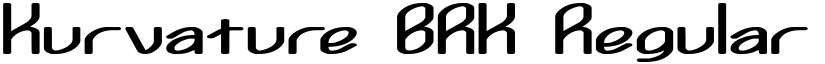 Kurvature BRK font download