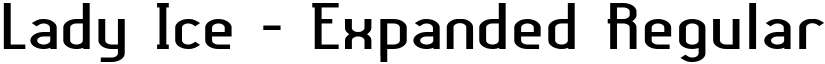 Lady Ice - Expanded Regular font
