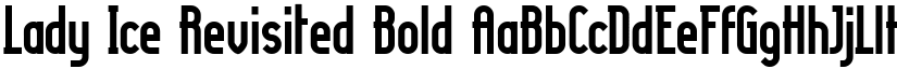 Lady Ice Revisited Bold font