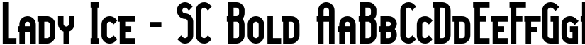 Lady Ice - SC Bold font