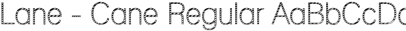 Lane - Cane Regular font