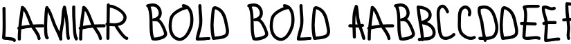 Lamiar Bold Bold font
