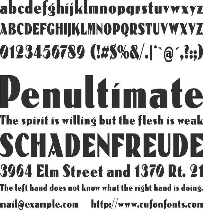 Reclamare font preview
