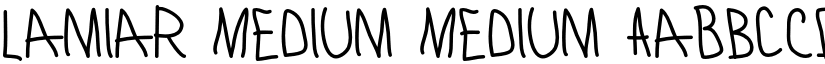 Lamiar Medium Medium font